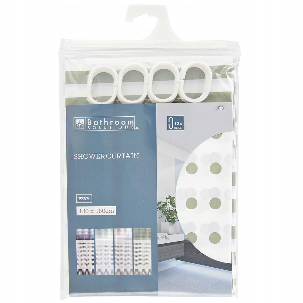 Koopman Shower Curtain 180X180Cm Assortment