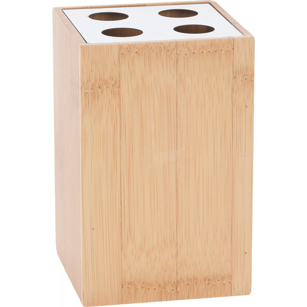 Koopman Bamboo Toothbrush Holder