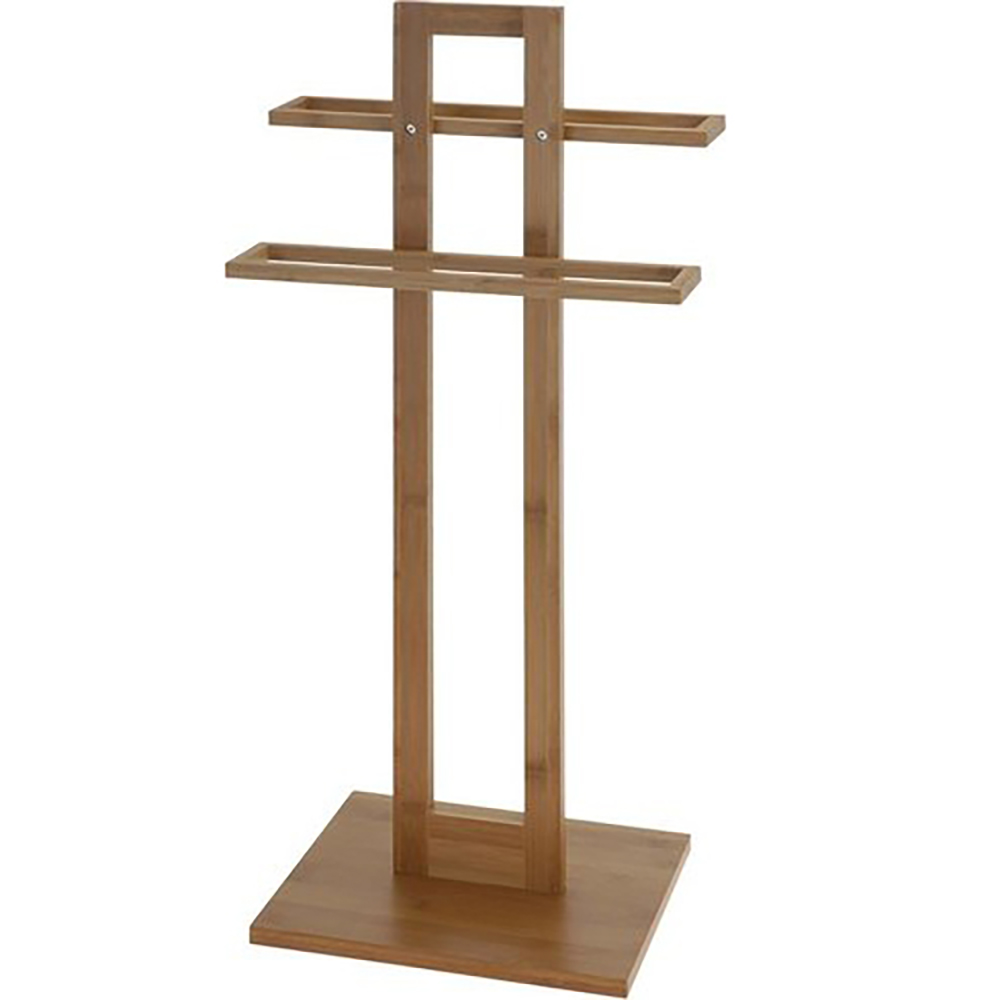 Koopman Bamboo Towel Holder 37X25X85Cm