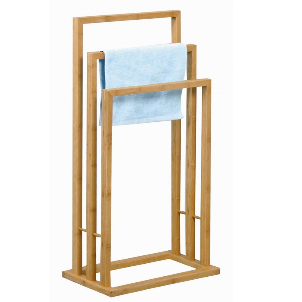 Koopman Towel Holder Bamboo 3Ass