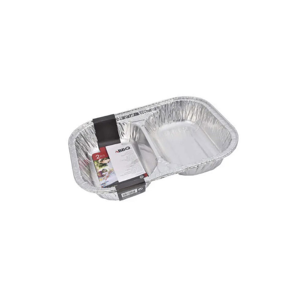 Koopman Aluminum Tray Set 35X26X6Cm 2Pcs