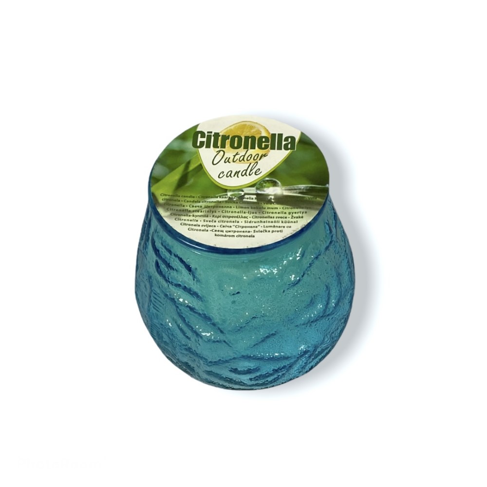 Koopman Citronella Candle-Lemon Balm In Glass 4Ass