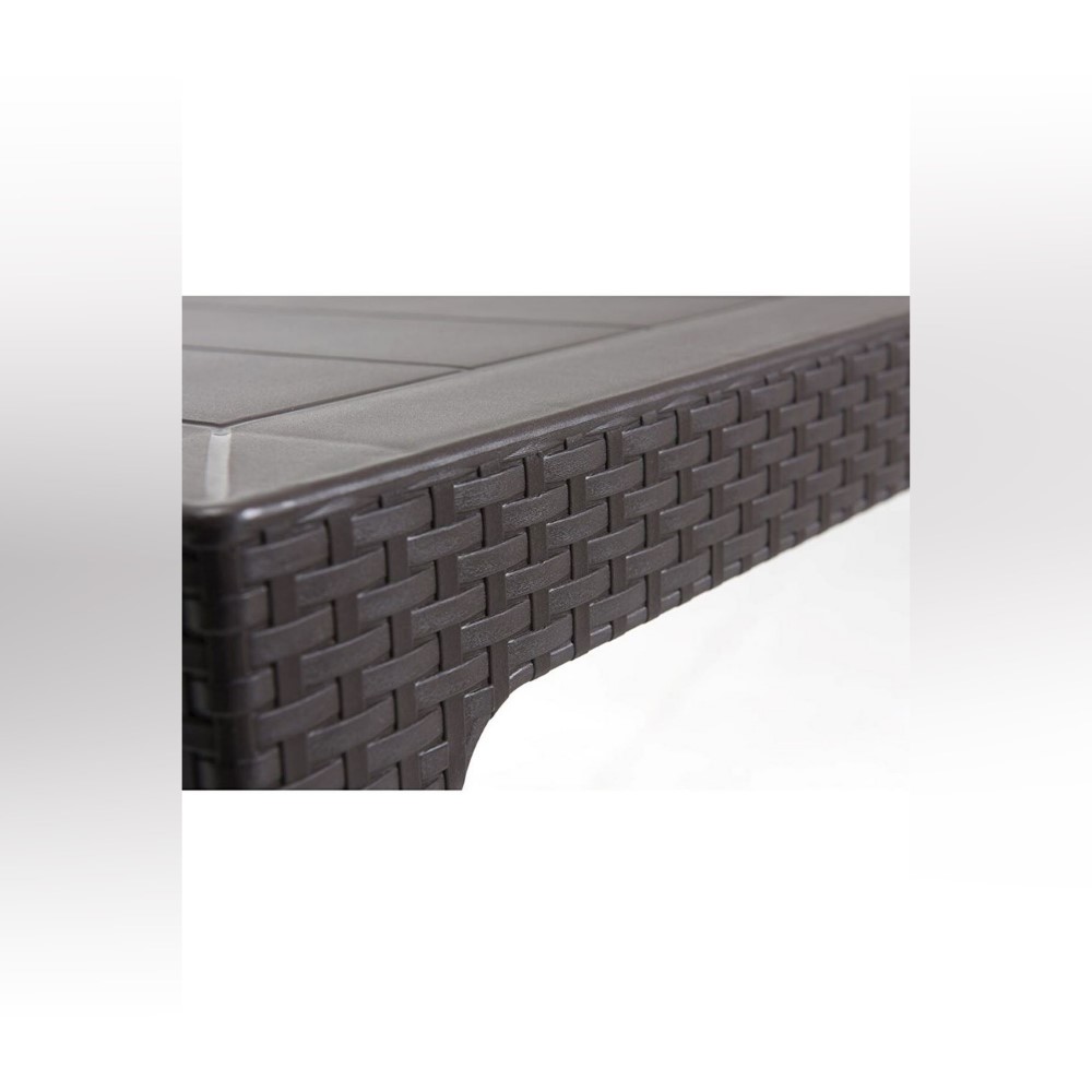 Rainbow Atlanta Table Set Anthracite 80X80Cm