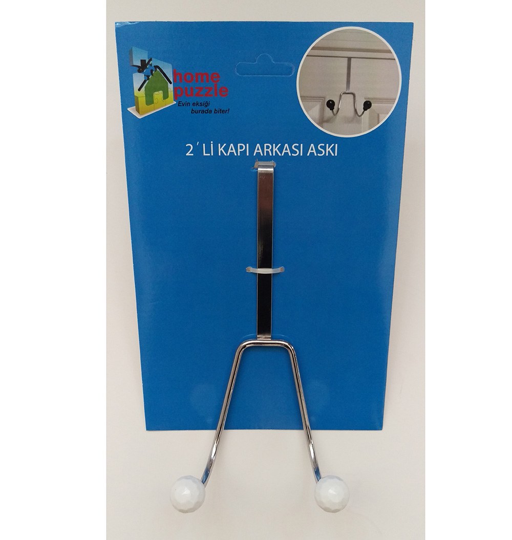 Homepuzzle 2-Hook Hanger White