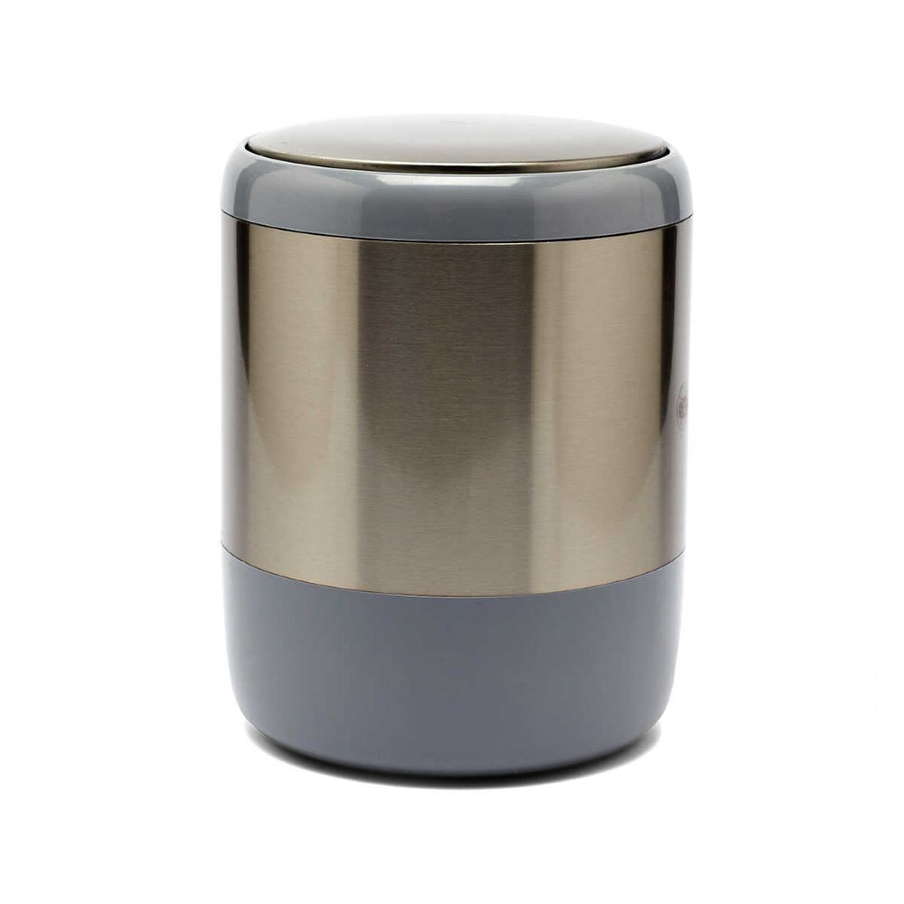 Primanova Lima Dustbin Grey Plastic