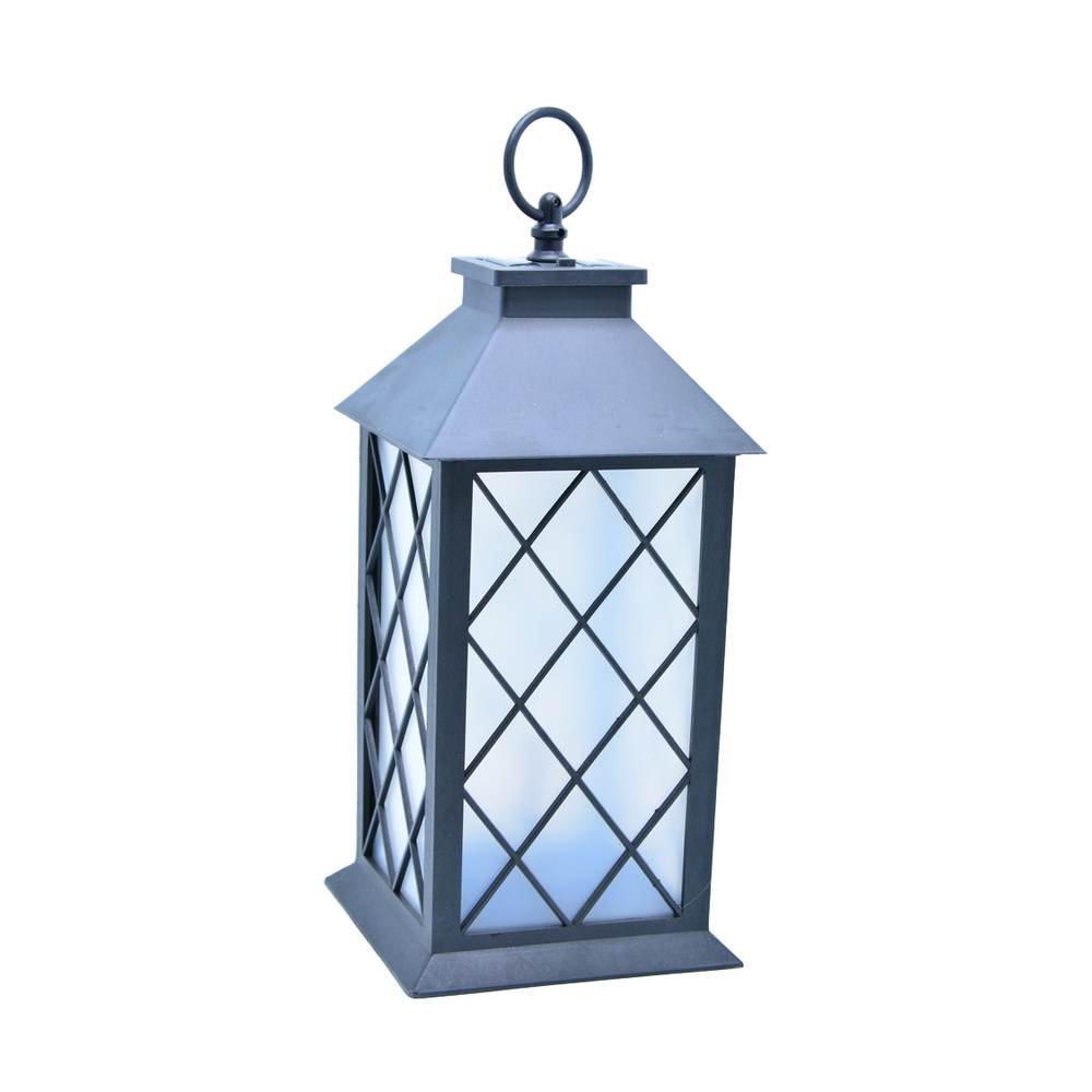Koopman Solar Lantern 14X28Cm Steel Black