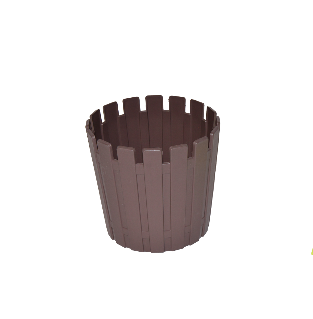 Poliwork Akasya Flower Pot 14 Milk Brown