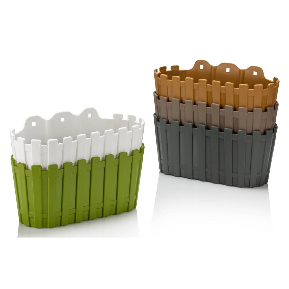 Poliwork Akasya Wall Flower Pot 30  Milk Brown