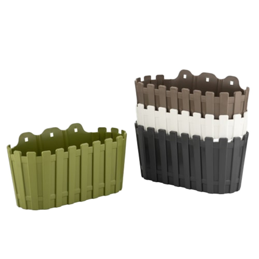 Poliwork Akasya Wall Flower Pot 30  Milk Brown