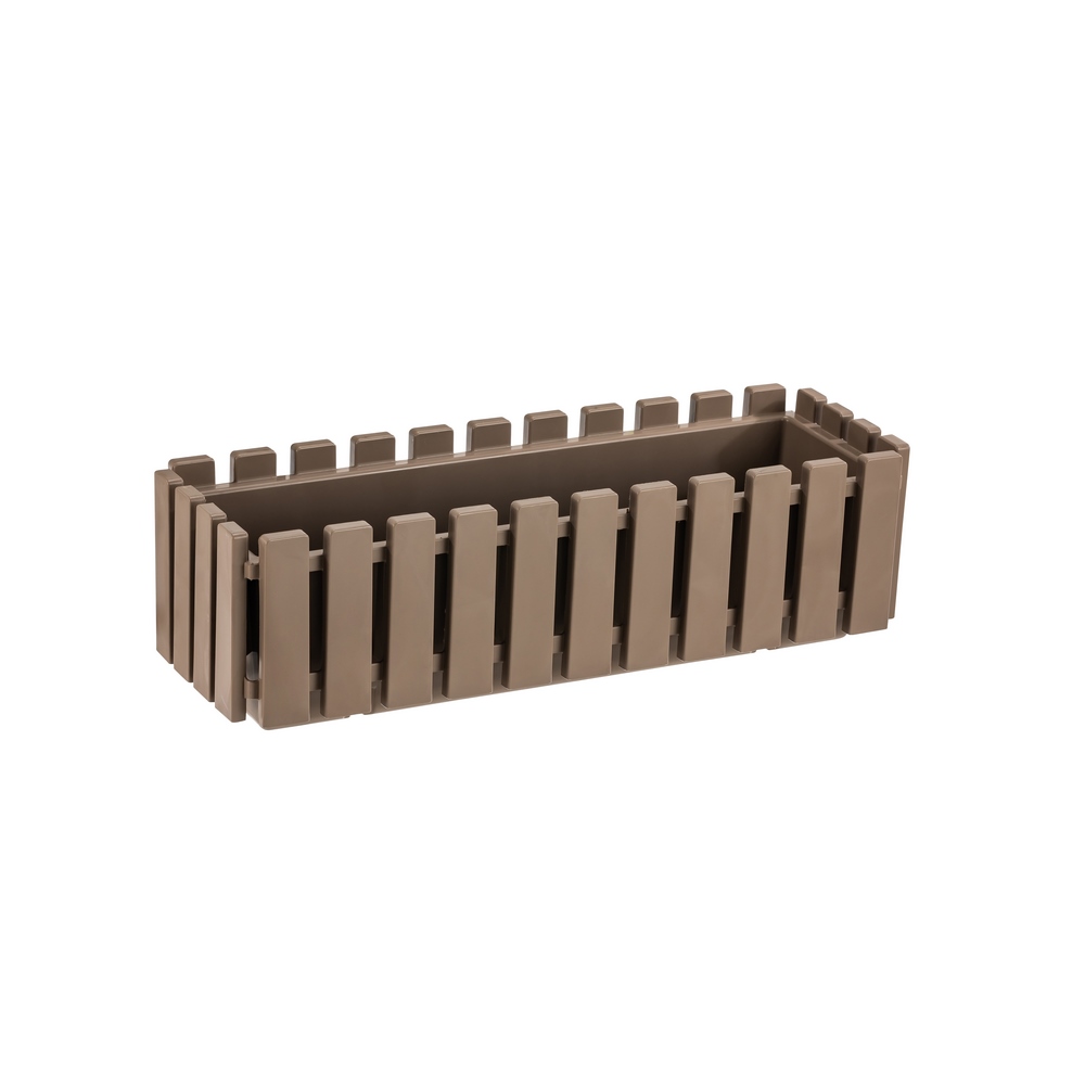 Poliwork Akasya Fence Balcony Flower Pot 80 Milk Brown