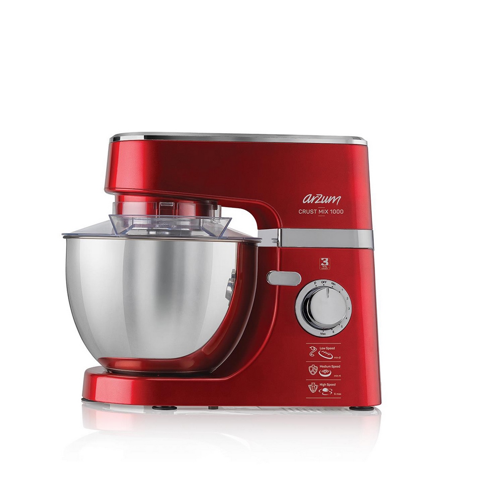 Arzum Crust Mix Color Stand Mixer - Red
