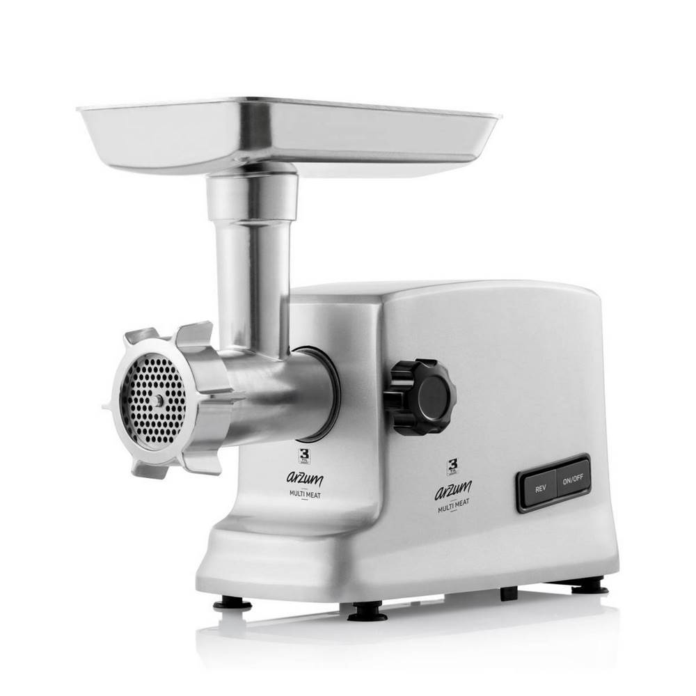 Arzum Meat Grinder 2000W - Stainless Steel