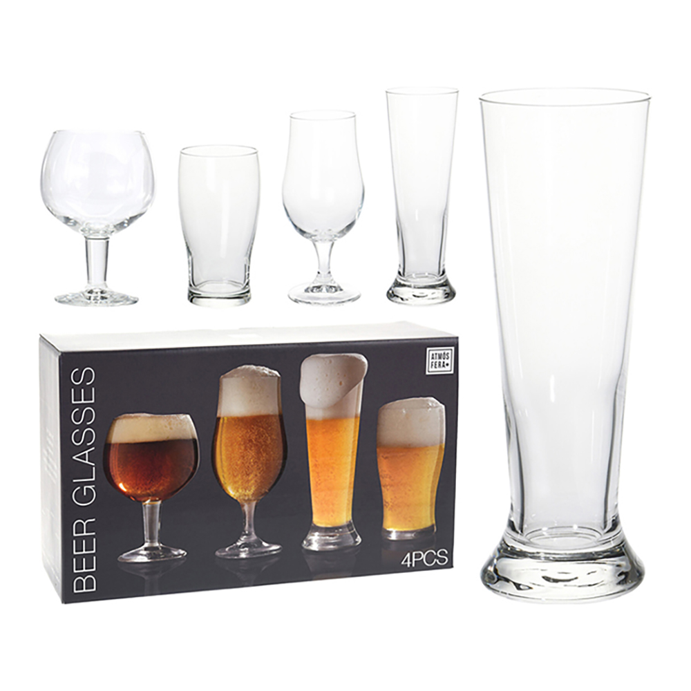 Koopman Beer Glass Set 4Pcs