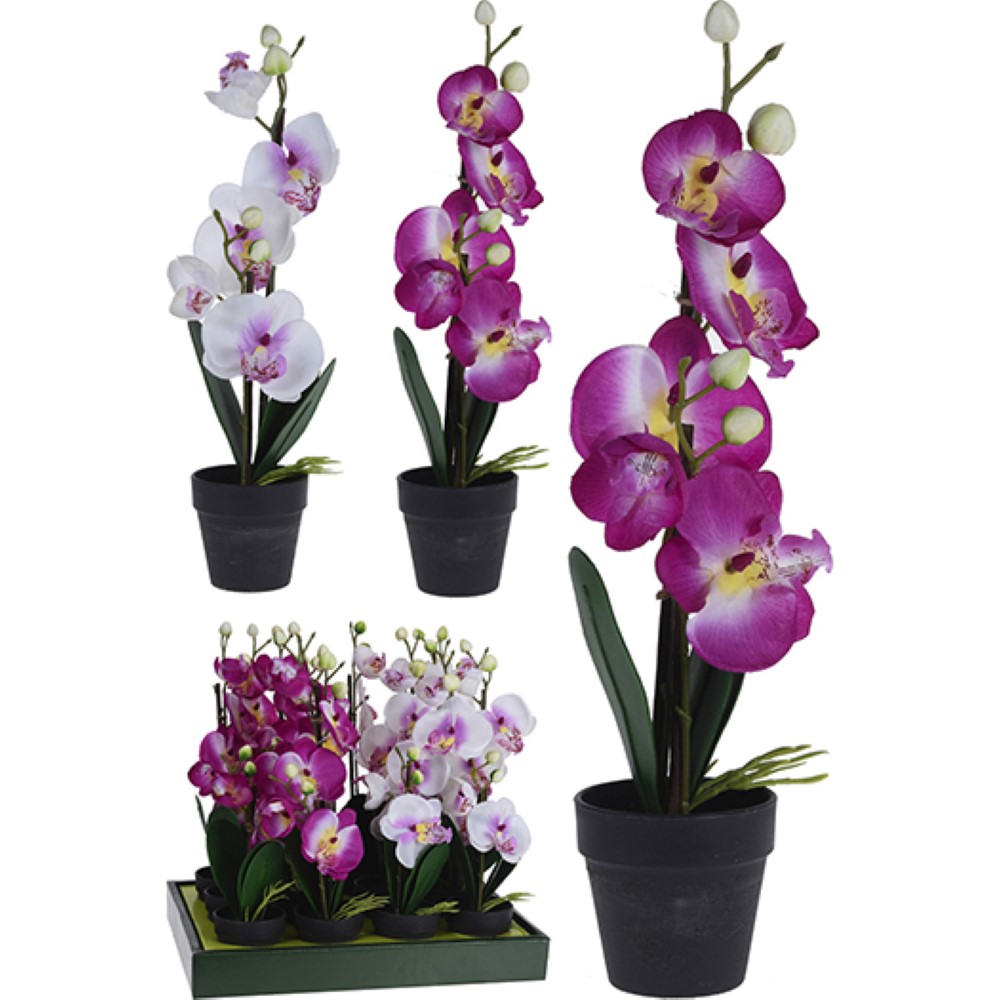 Koopman Artificial Orchid In Pot 38Cm 2Ass