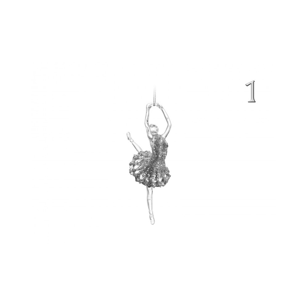 Koopman Christmas Tree Decoration Ballerina Silver 4