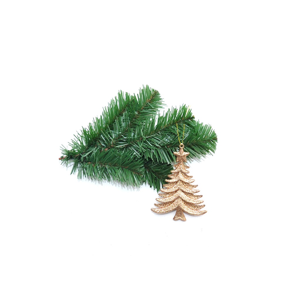 Koopman Christmas Tree Decoration  16Cm Glitter