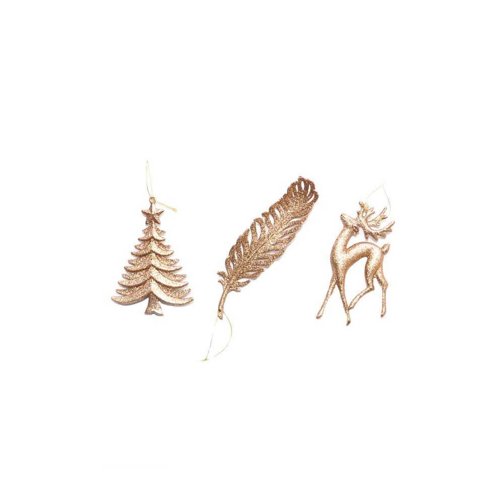 Koopman Christmas Tree Decoration  16Cm Glitter