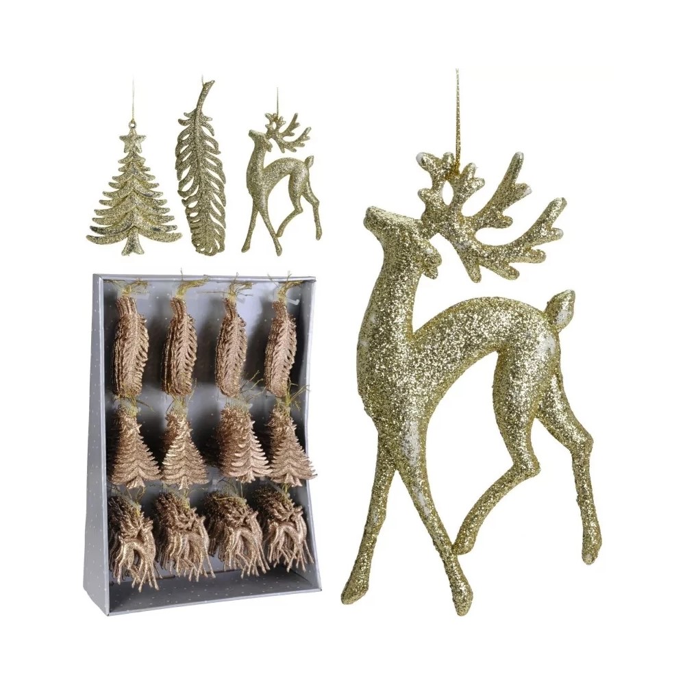 Koopman Christmas Tree Decoration  16Cm Glitter