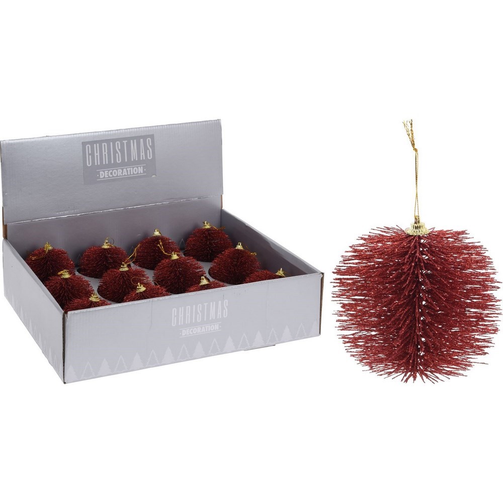 Koopman Christmas Tree Decoration  8Cm Red