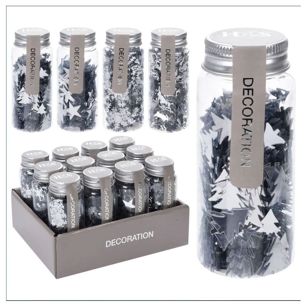 Koopman Confetti 40Gr Silver 4Ass
