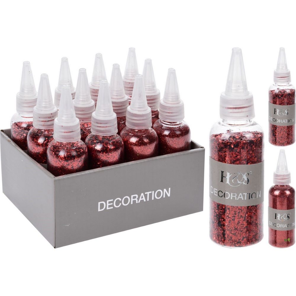 Koopman Glitters Red In Bottle 40Gr