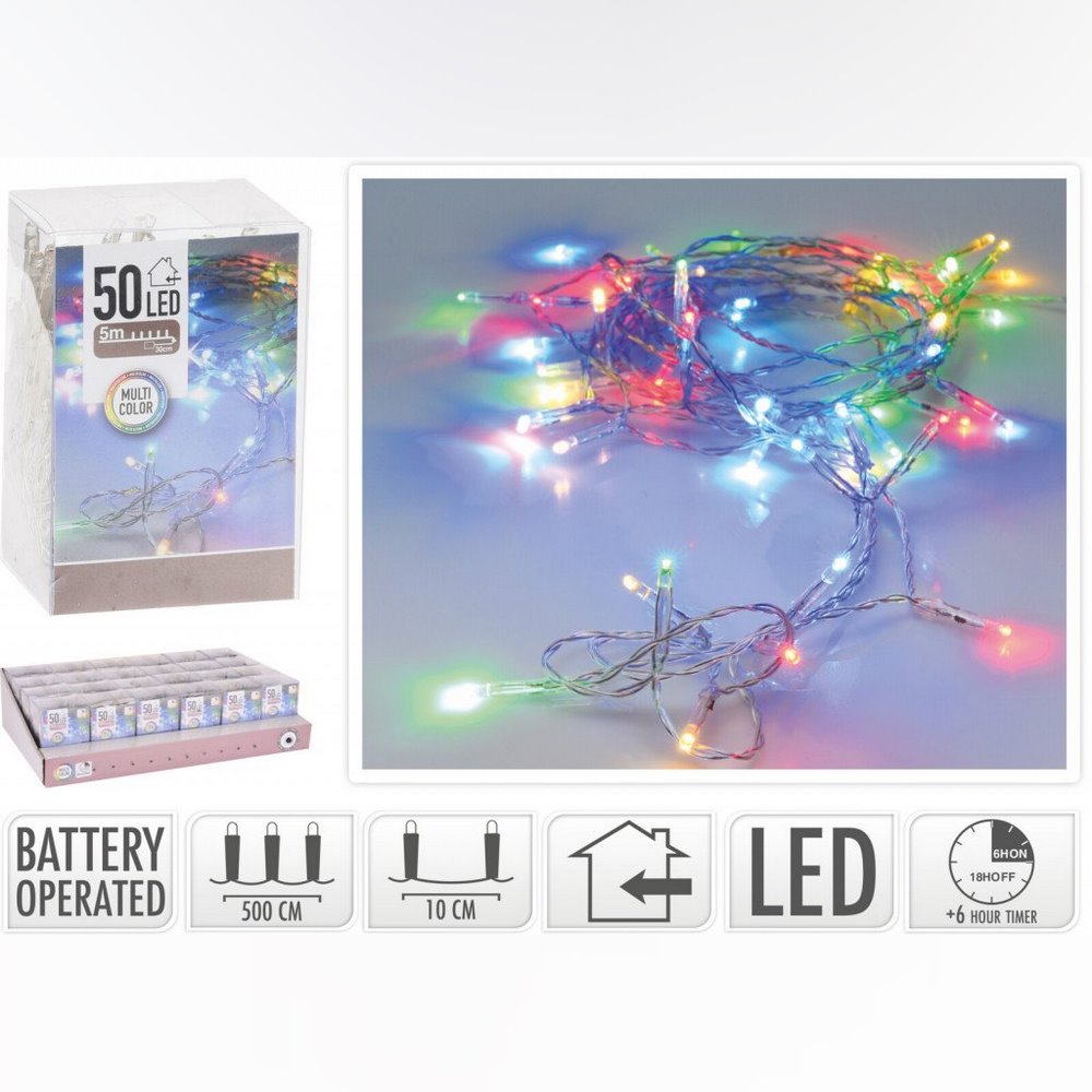 Koopman Led Lights 50Pc Bo Multi Timer