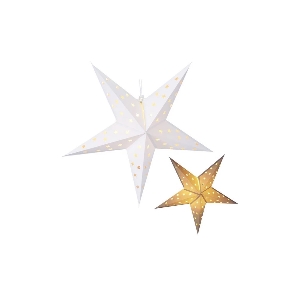 Koopman Star Paper Led Light 60Cm White