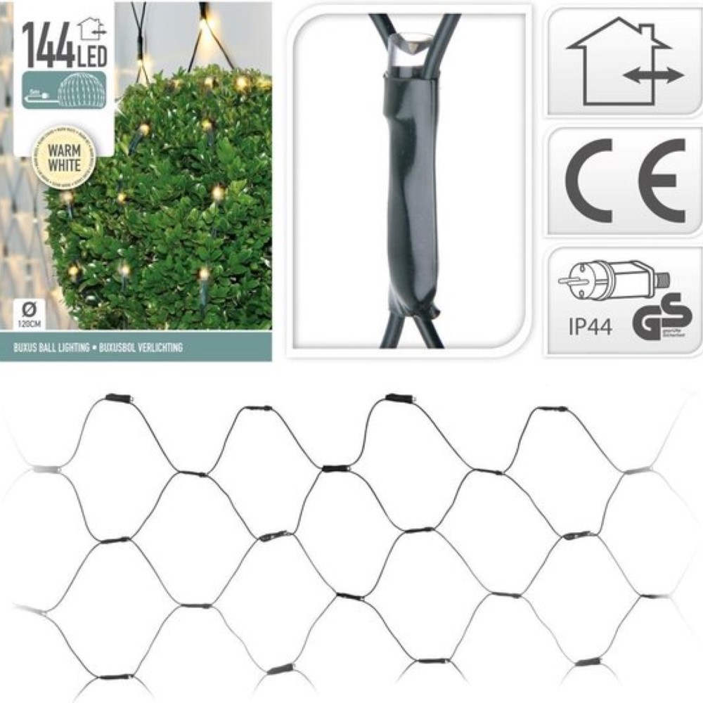 Koopman Buxus Ball Net 144 Led Lights Warm White