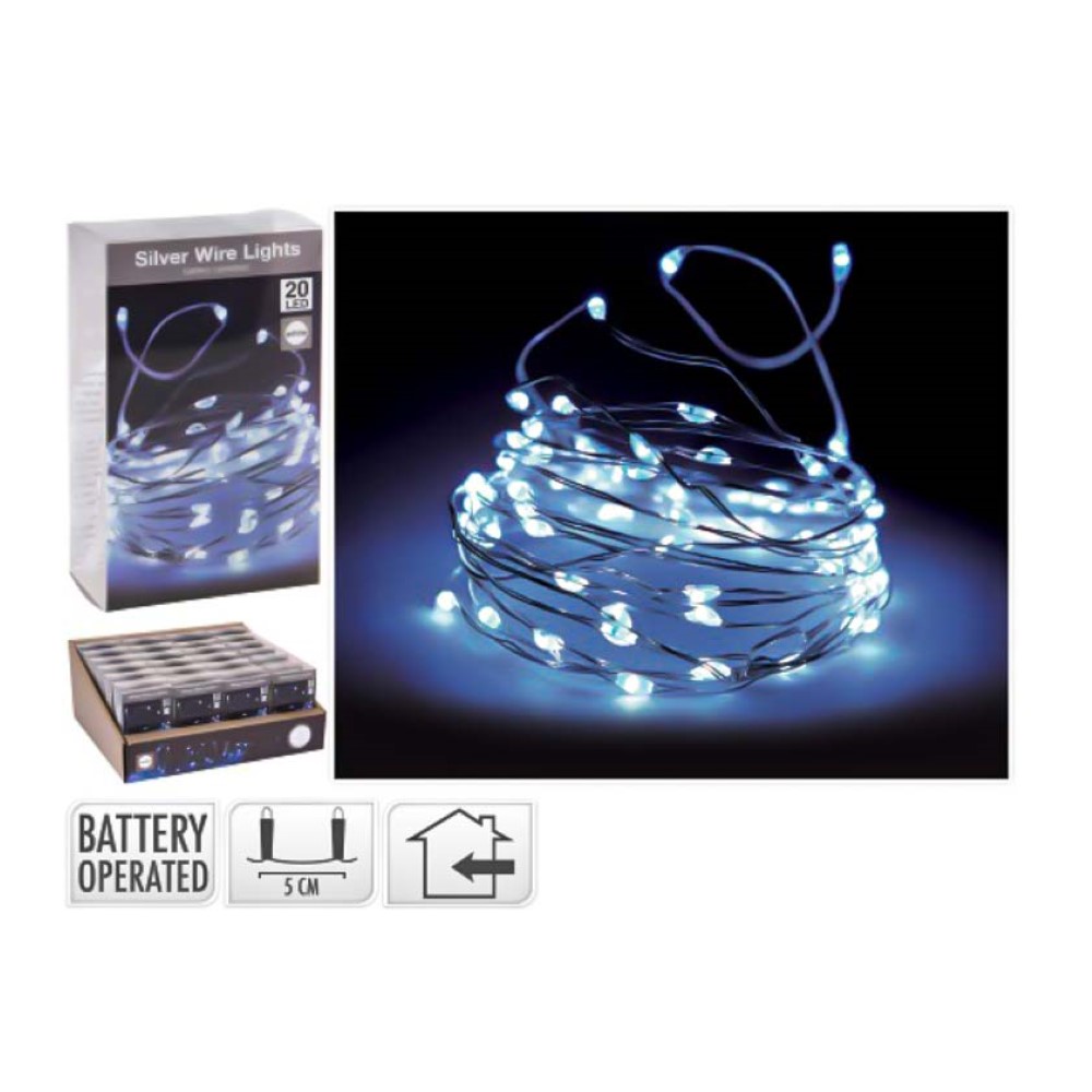 Koopman Silverwire 20 Led Lights White