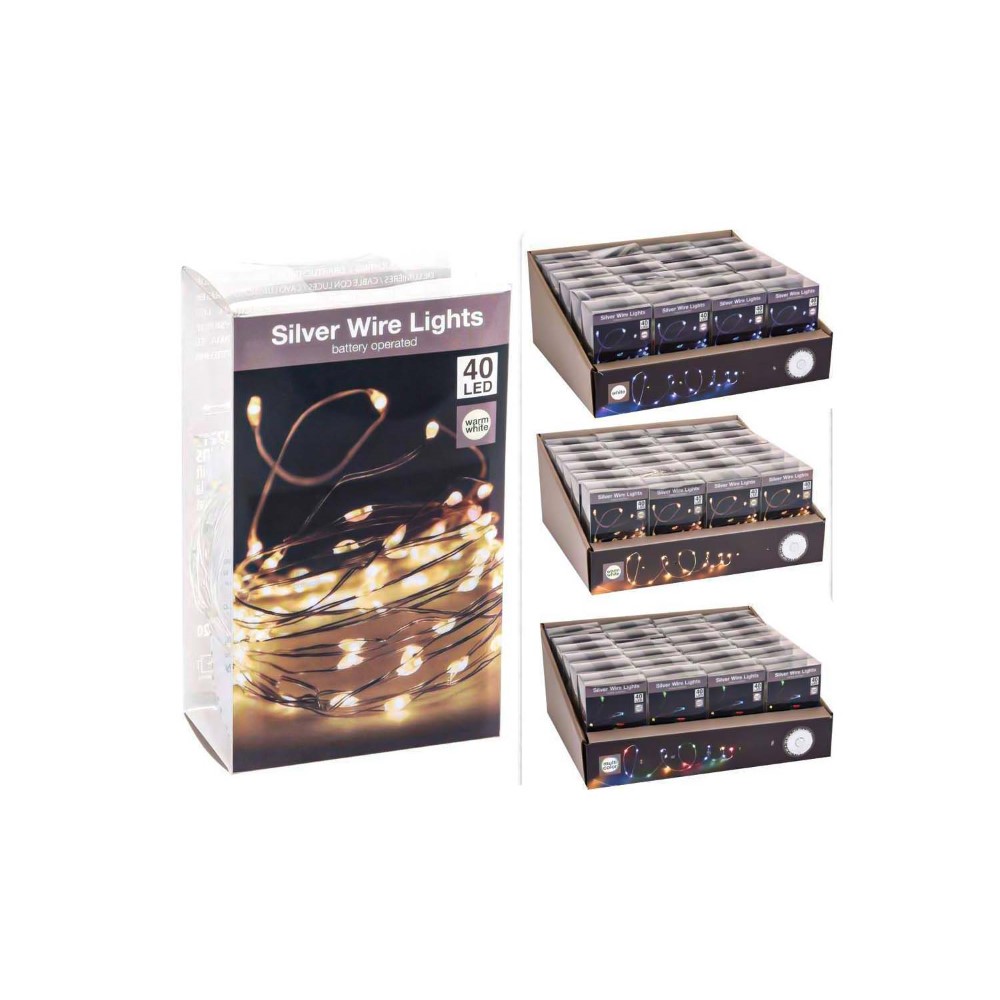 Koopman Silverwire 40 Led Lights White