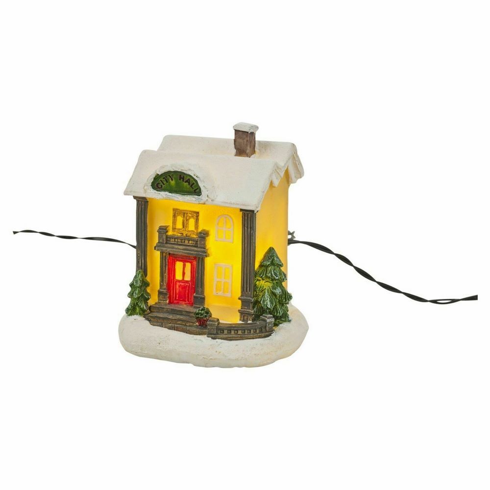 Koopman Village Set With Led Lights 10Pcs