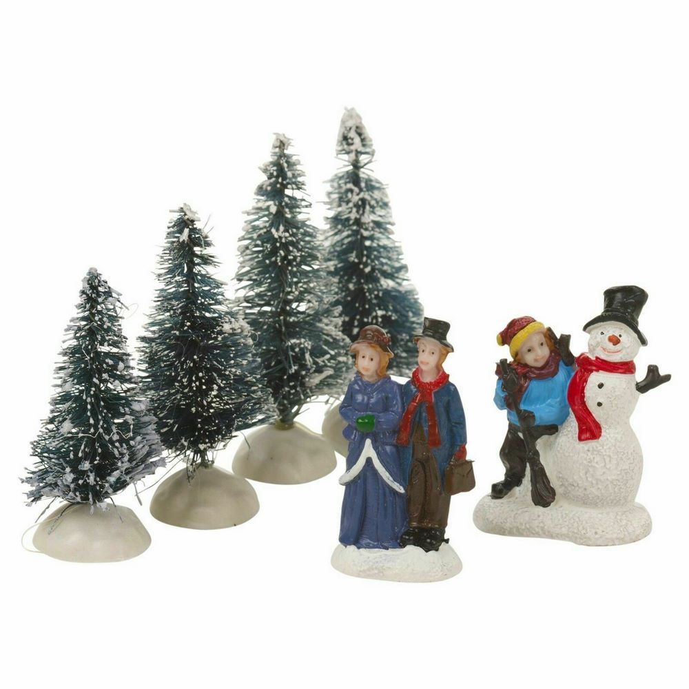 Koopman Village Set With Led Lights 10Pcs