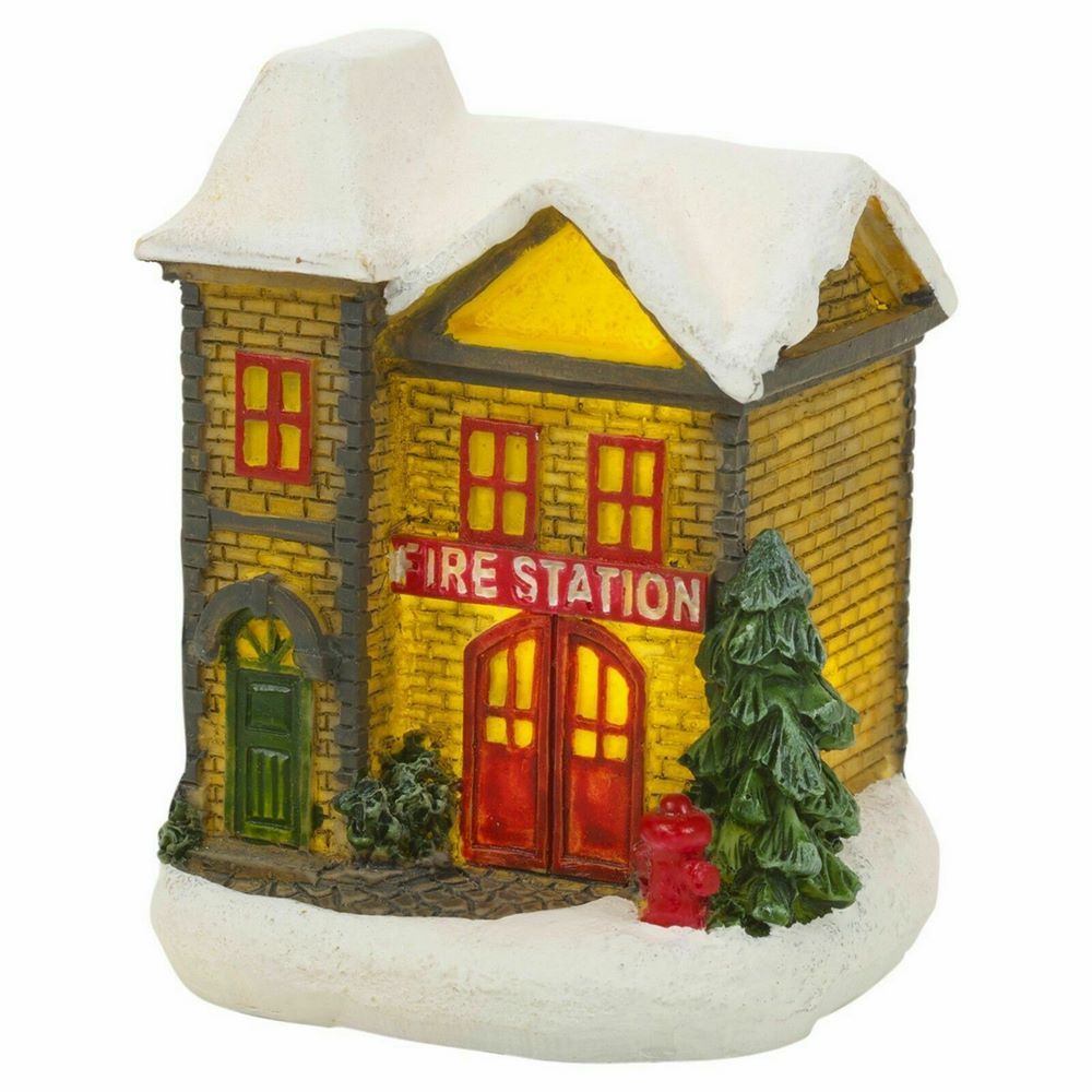 Koopman Village Set With Led Lights 10Pcs