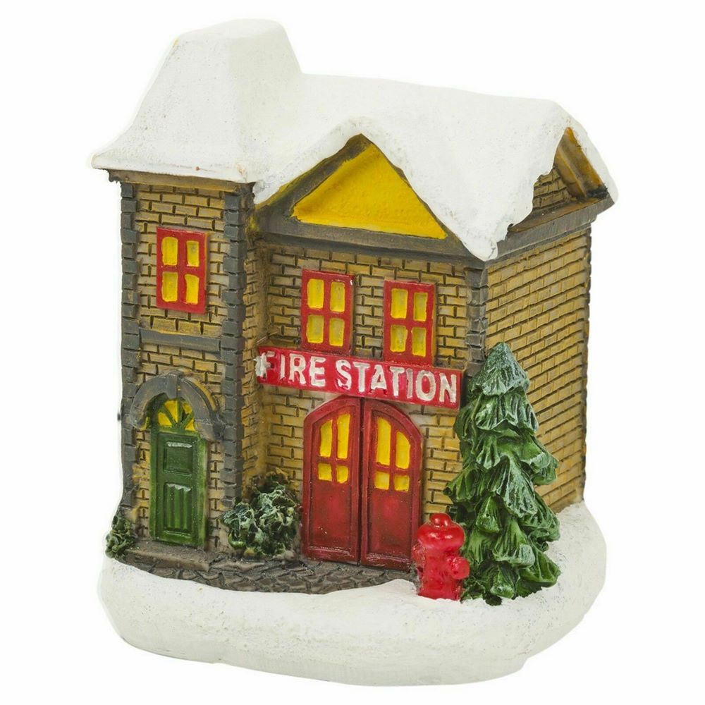 Koopman Village Set With Led Lights 10Pcs