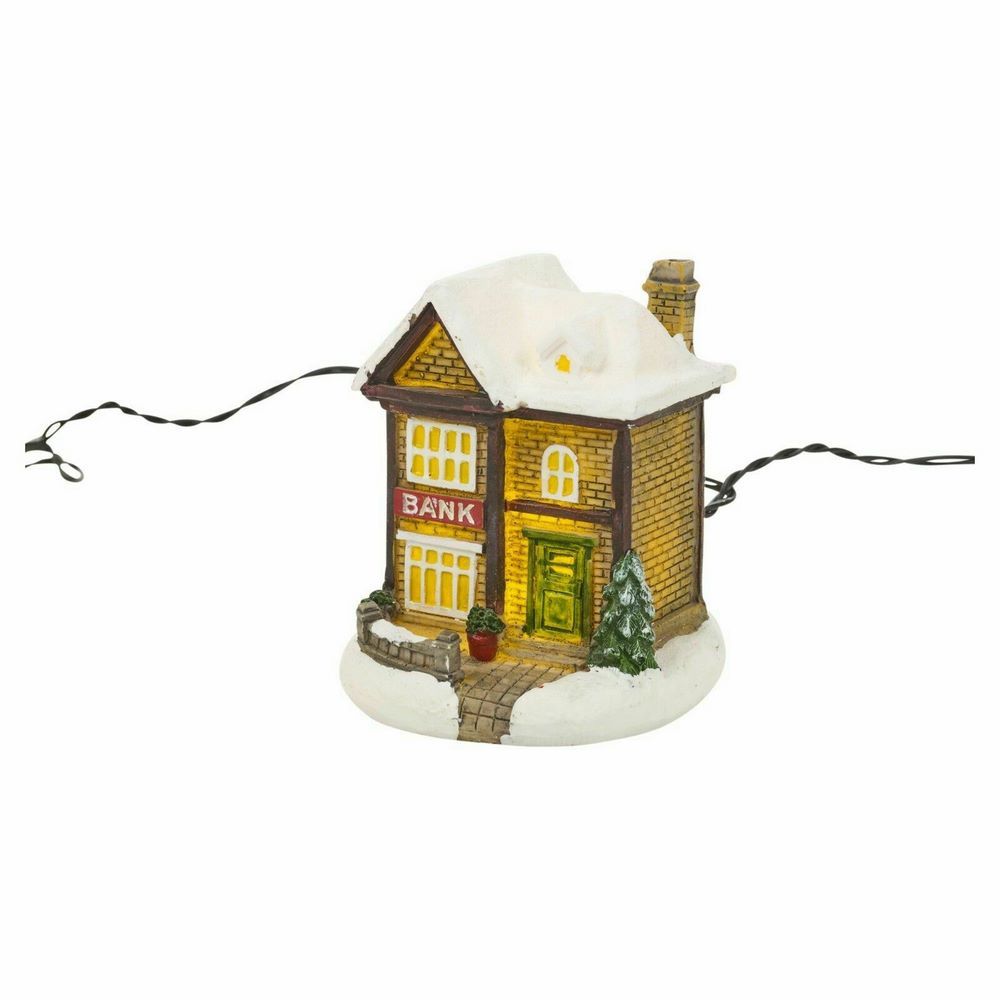 Koopman Village Set With Led Lights 10Pcs