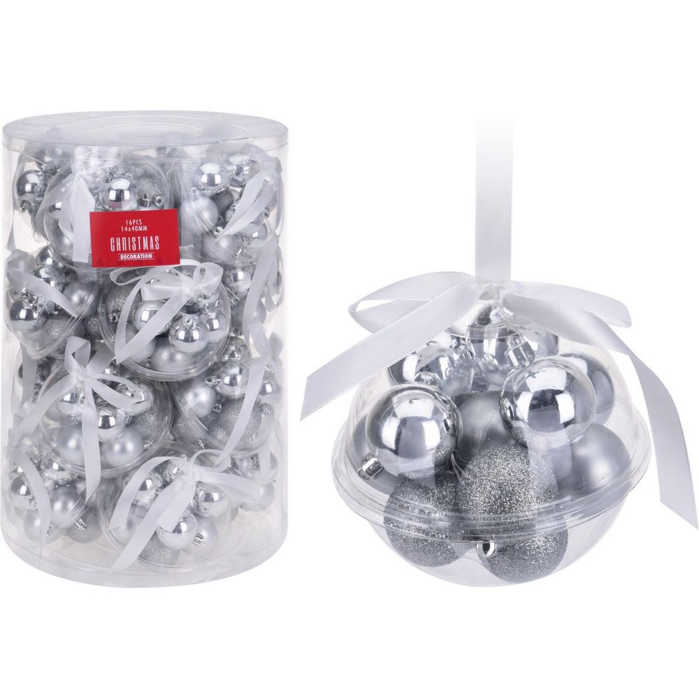 Koopman Xmas Ball 14X 40Mm Silver