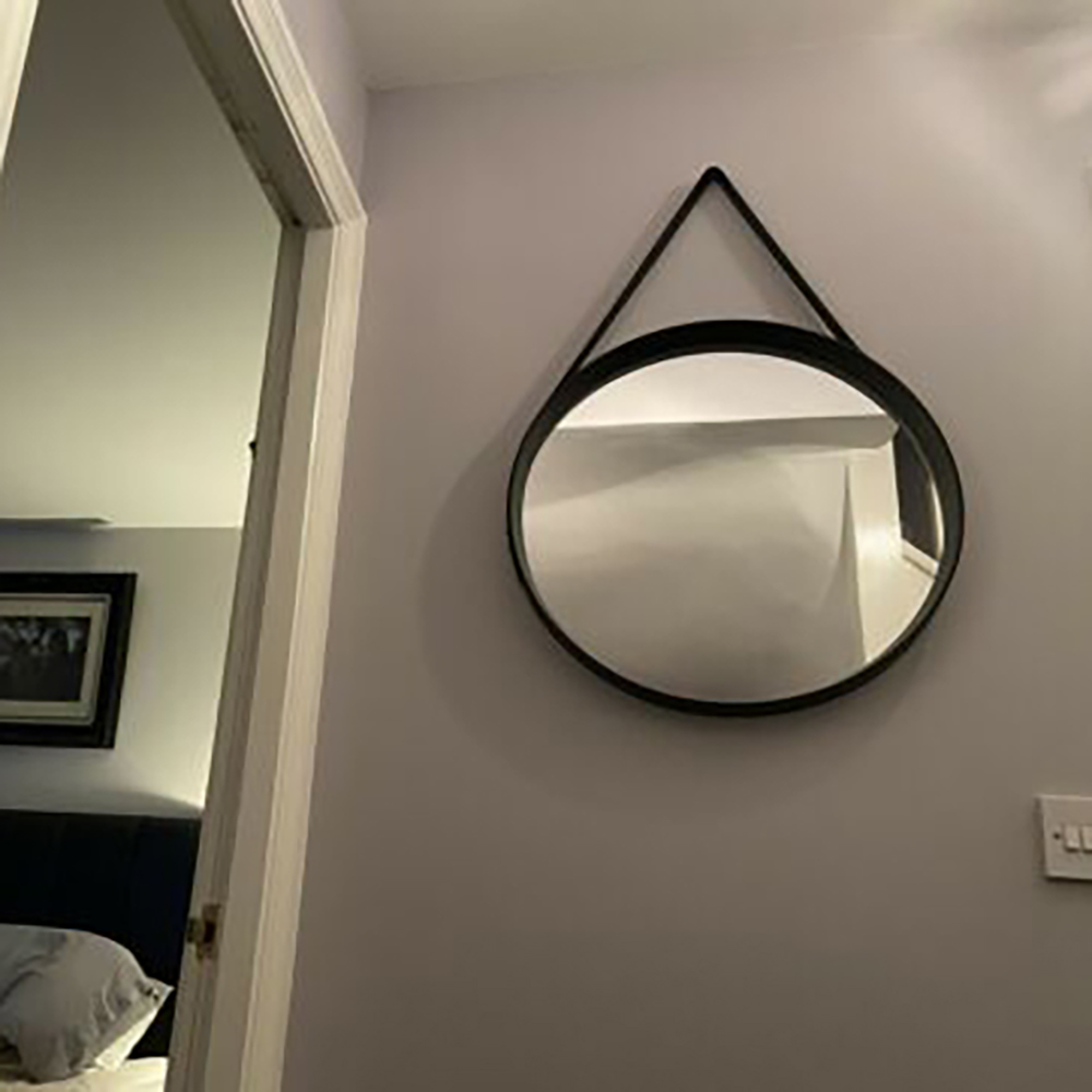 Koopman Mirror Round Black Frame 510Mm