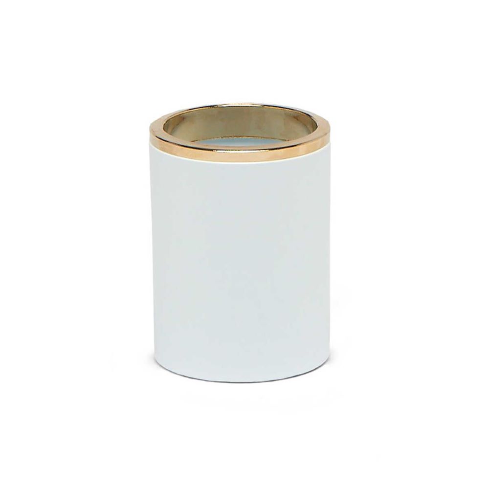 Primanova Lenox Toothbrush Holder White/Gold Pls