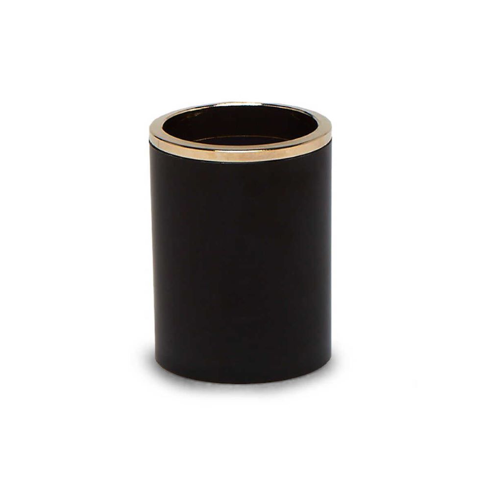 Primanova Lenox Toothbrush Holder Black/Gold Pls