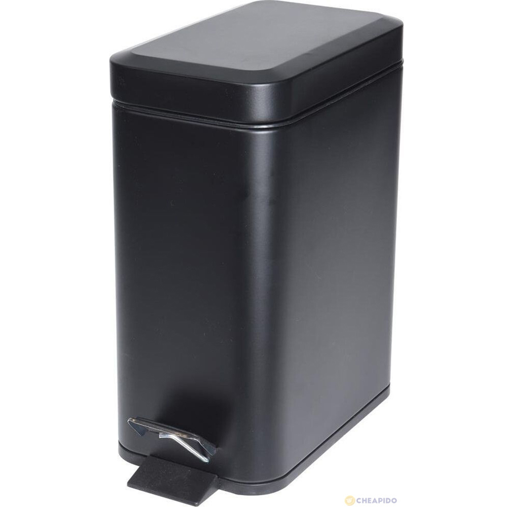 Koopman Pedal Bin 5L Metal Black