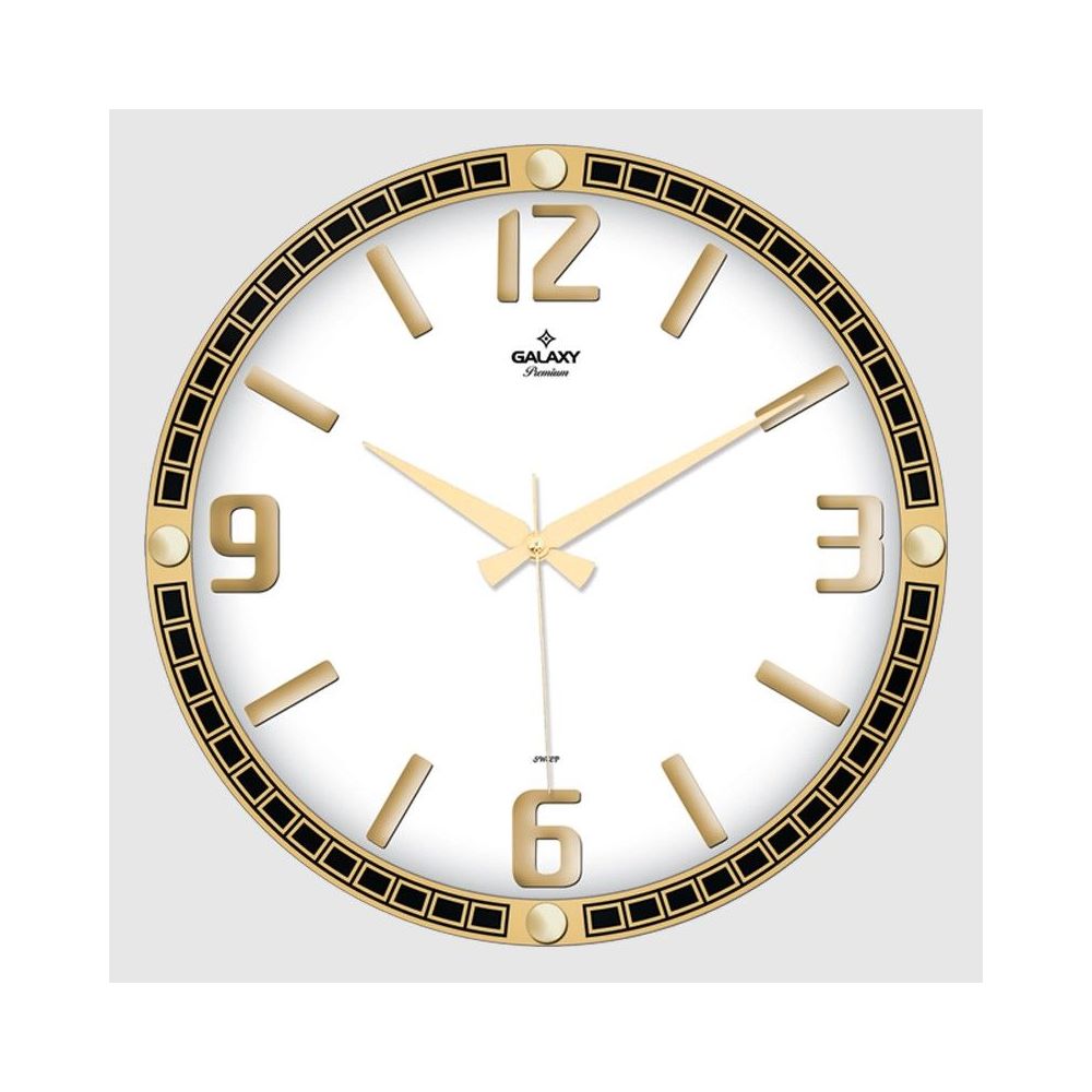 Galaxy Premium Number Round Decorative Wall Clock 39.5Cm