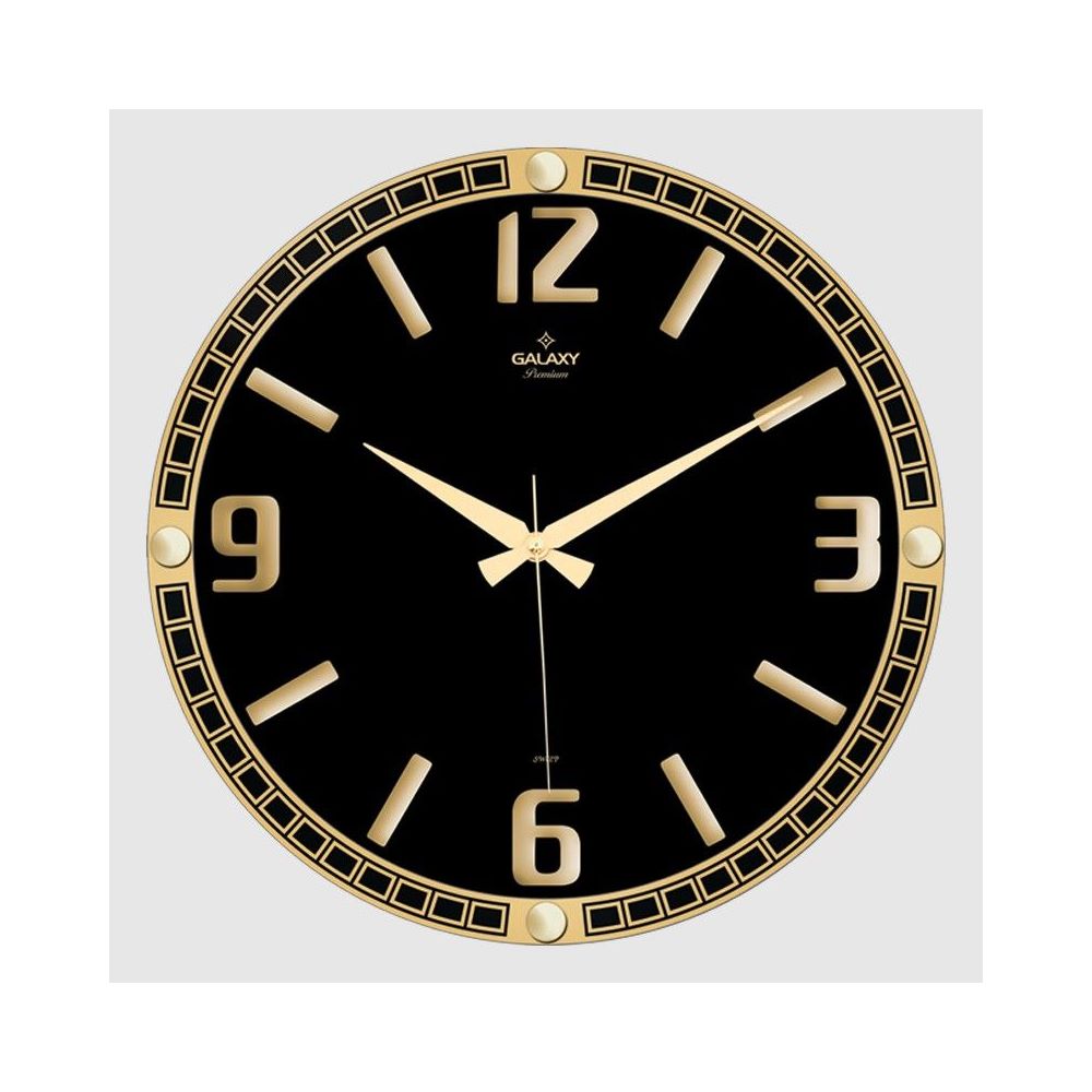 Galaxy Premium Number Round Decorative Wall Clock 39.5Cm