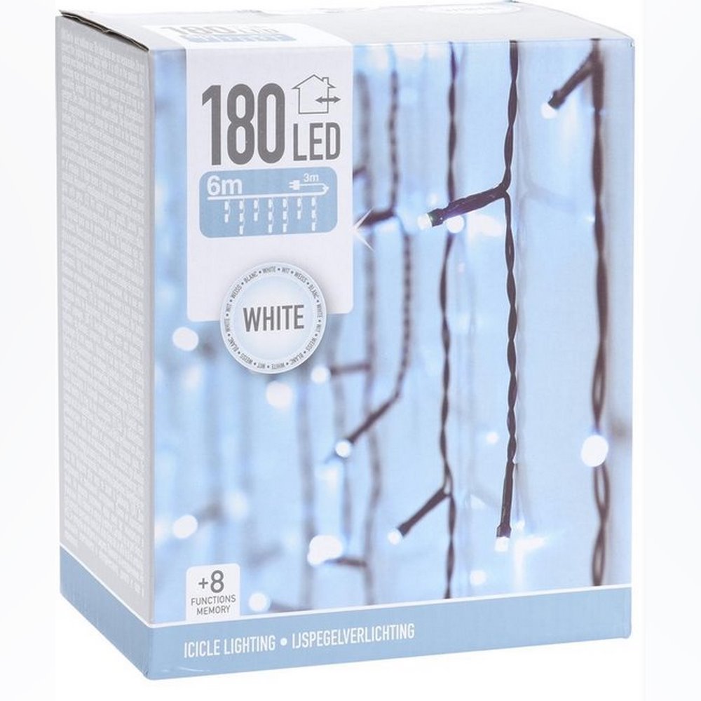 Koopman Led Lights Icicle 180 White Outdoor