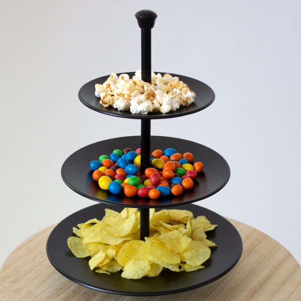 Koopman Food Stand 3 Layers Matt Black