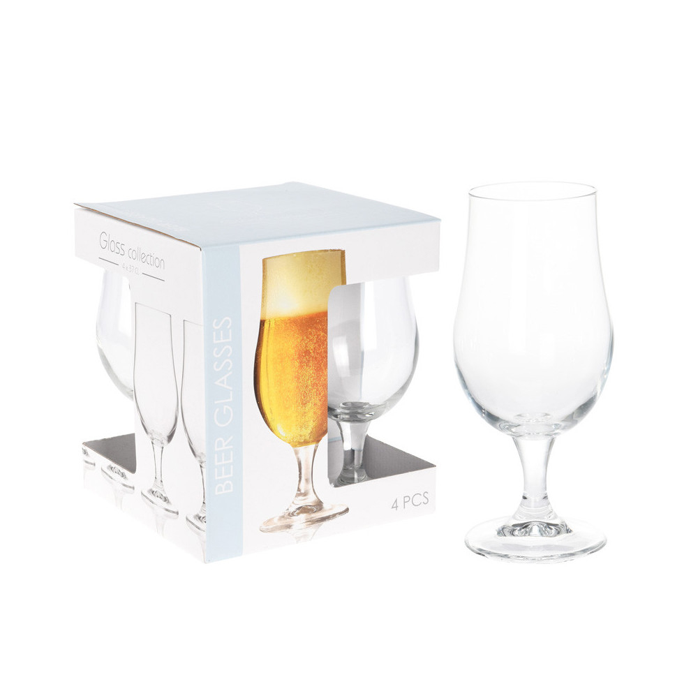 Koopman Beer Glass 370Ml Set 4 Pcs