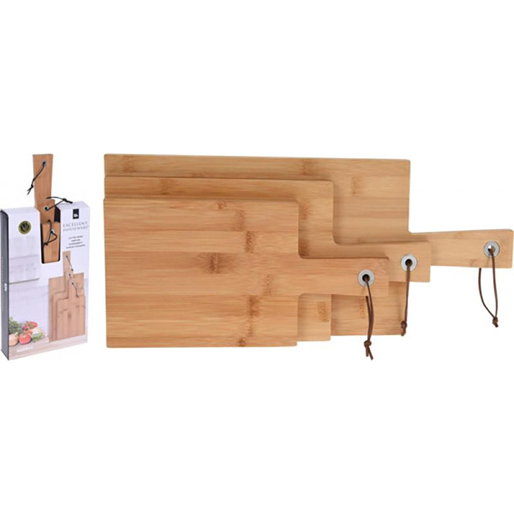 Koopman Cutting Board Bamboo Set 3Pcs