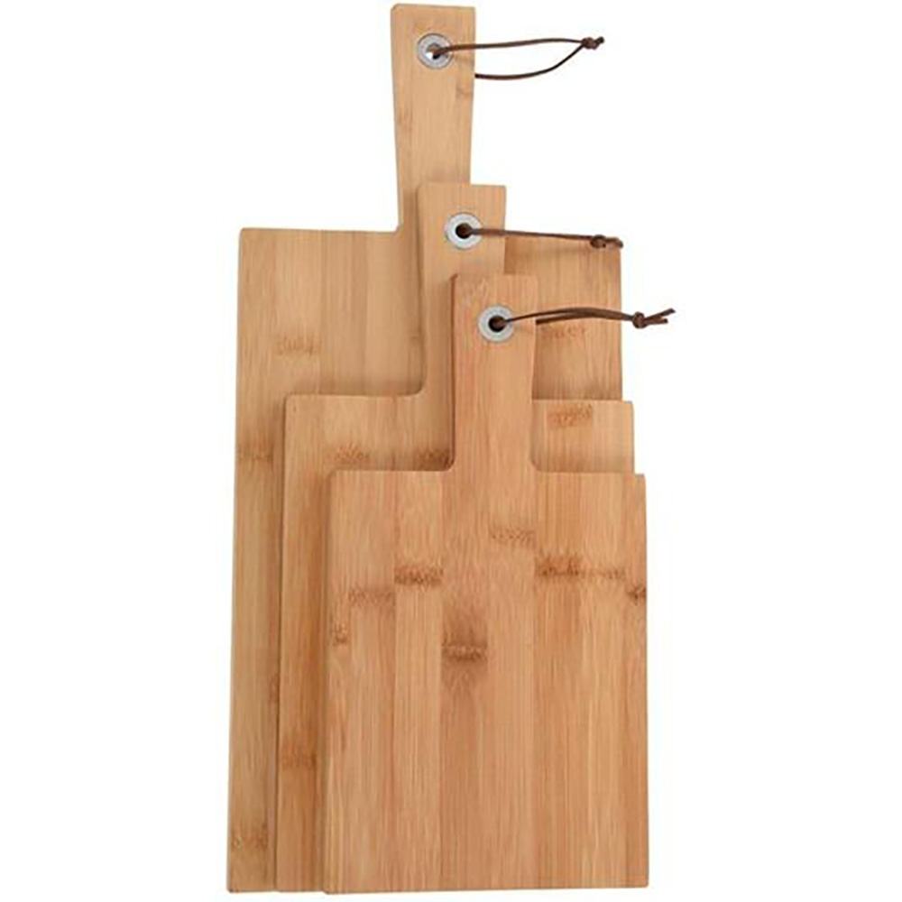 Koopman Cutting Board Bamboo Set 3Pcs