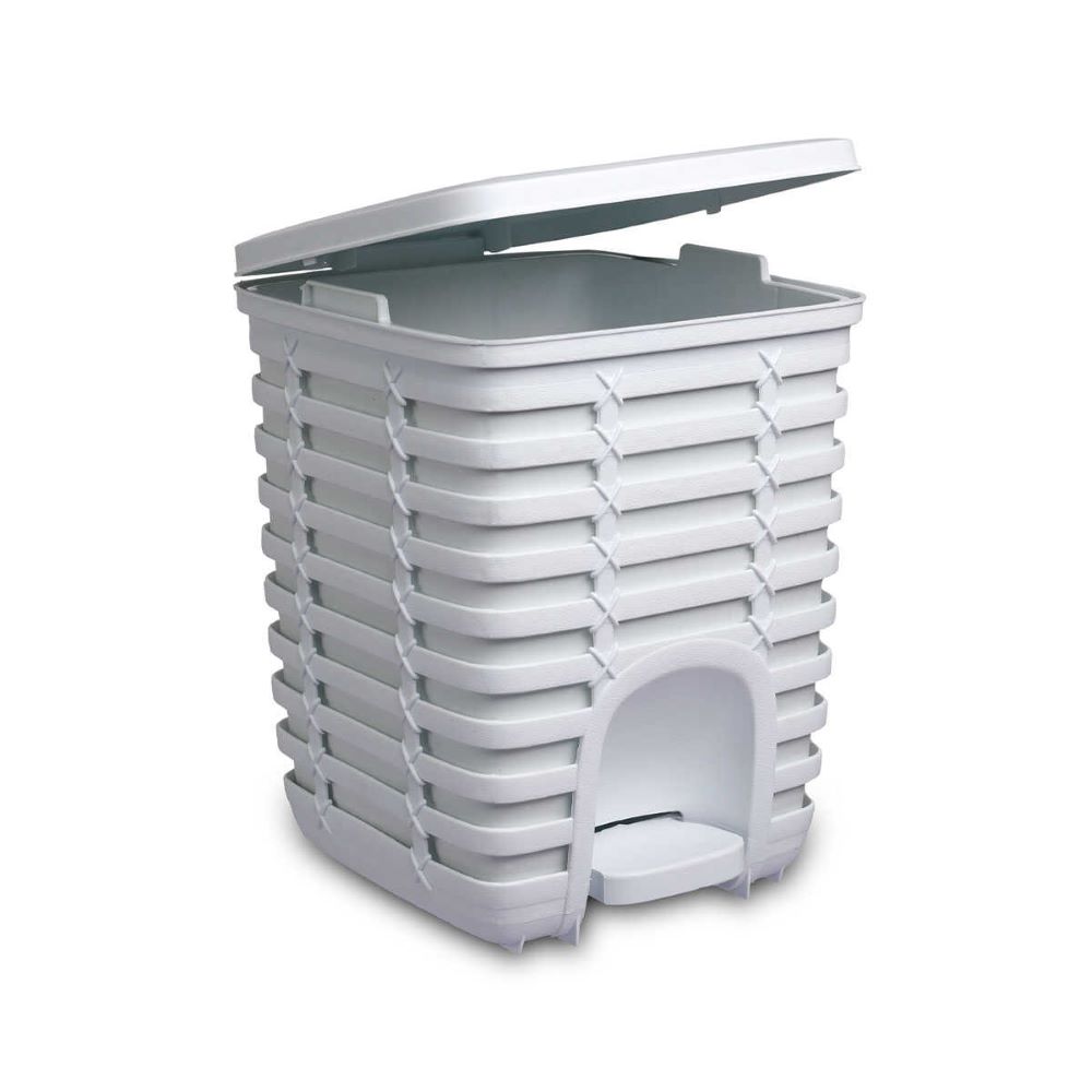 Primanova Palmpedal Dustbin 9 Lt-White