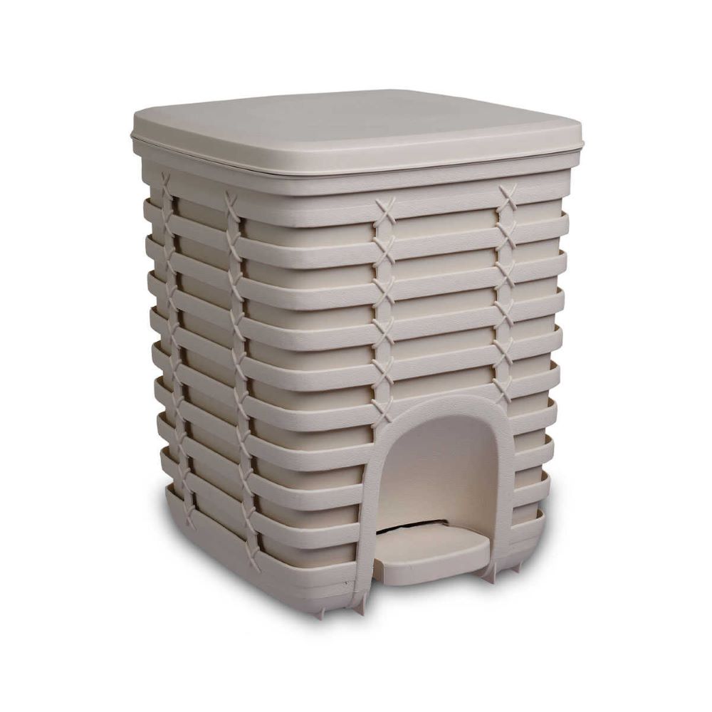Primanova Palmpedal Dustbin 9 Lt-Beige