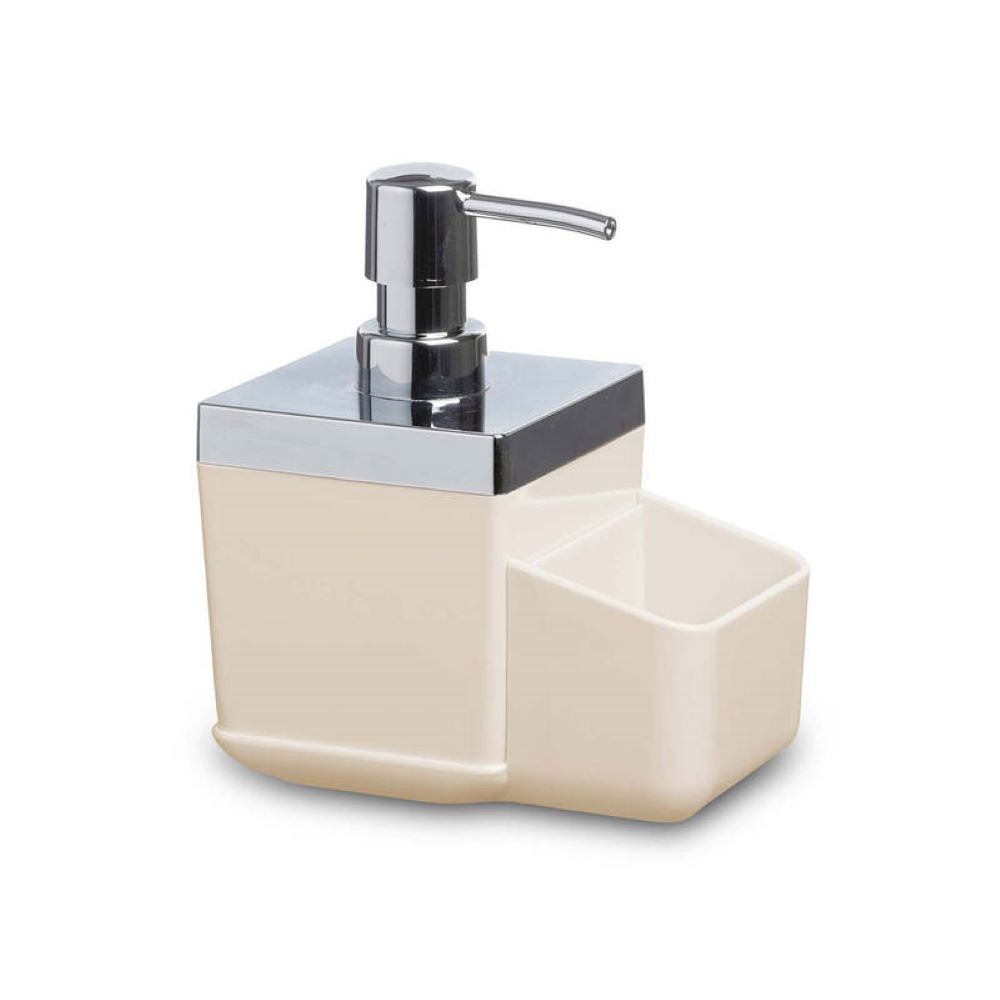 Primanova Toskana Kitchen Liquid Soap Dispenser With Sponge Beige